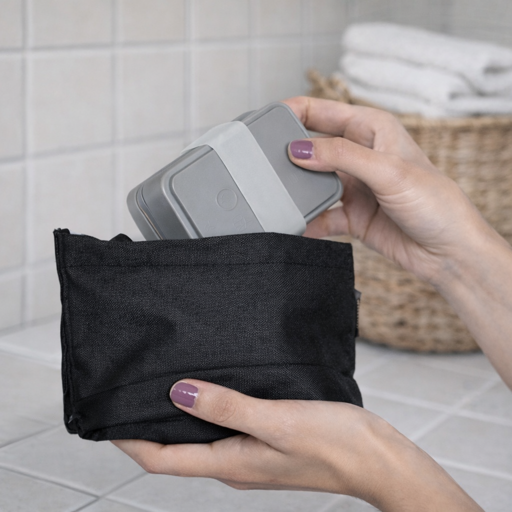 Jabonera hecha con Bambú y Maíz - Hogar y Viajes color Gris | HOPERY