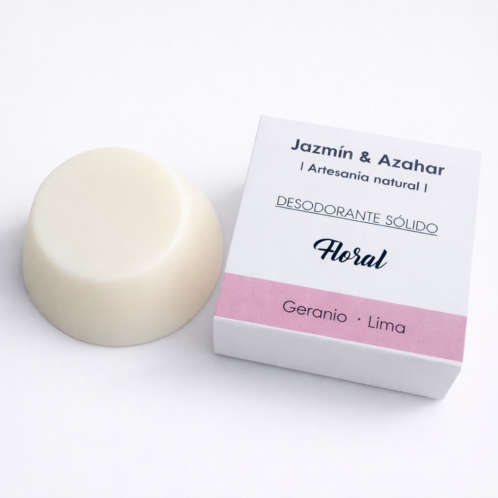 Desodorante Sólido FLORAL Geranio y Lima - Jazmín y Azahar