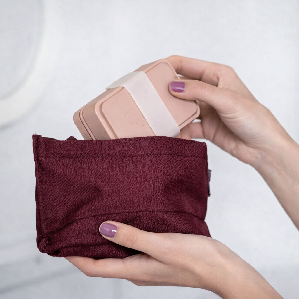 Jabonera hecha con Bambú y Maíz - Hogar y Viajes color TAUPE | HOPERY