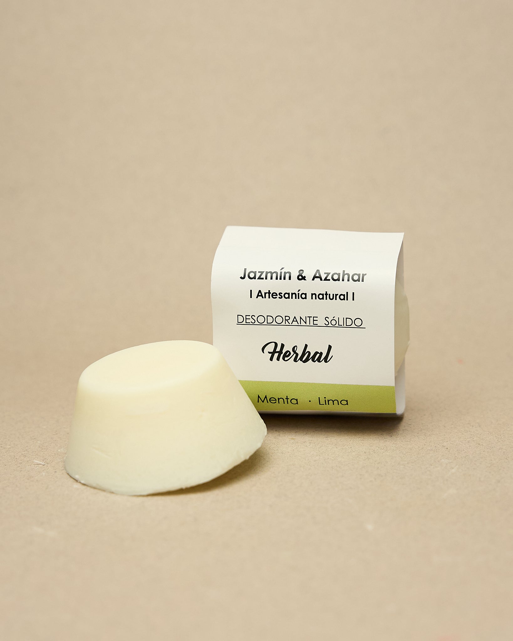 Desodorante Sólido HERBAL Menta Lima - Jazmín y Azahar