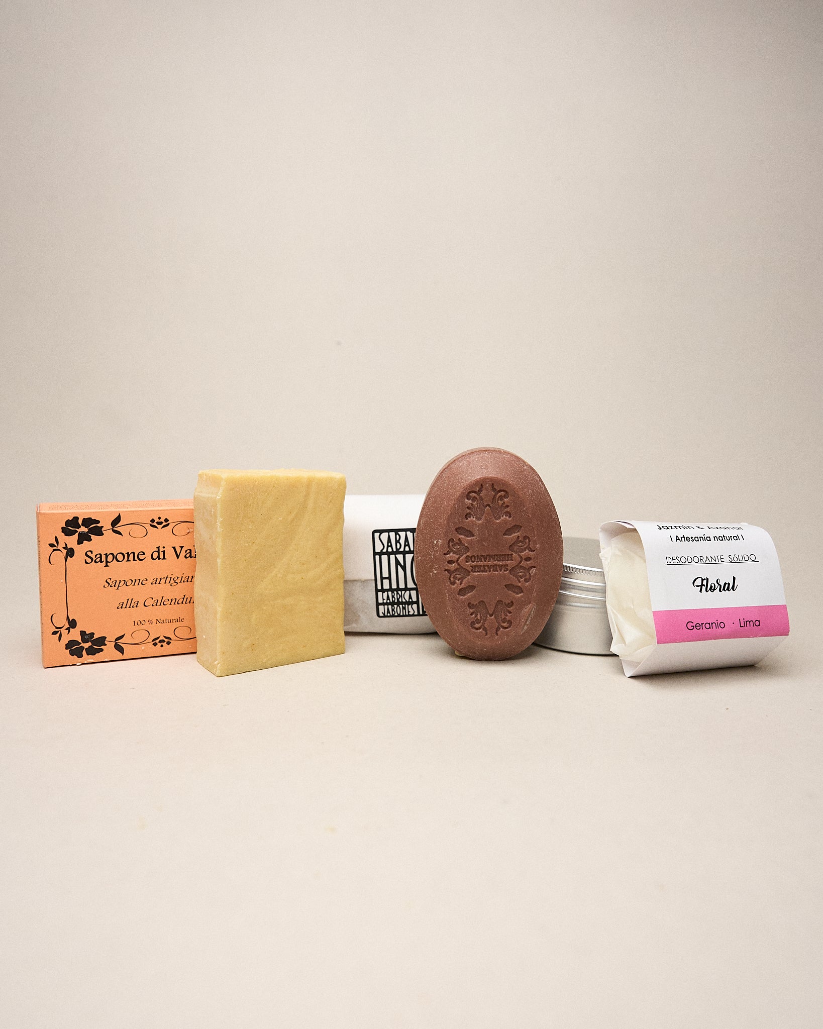 Conjunto Jabónes Corporales + Desodorante + Portable