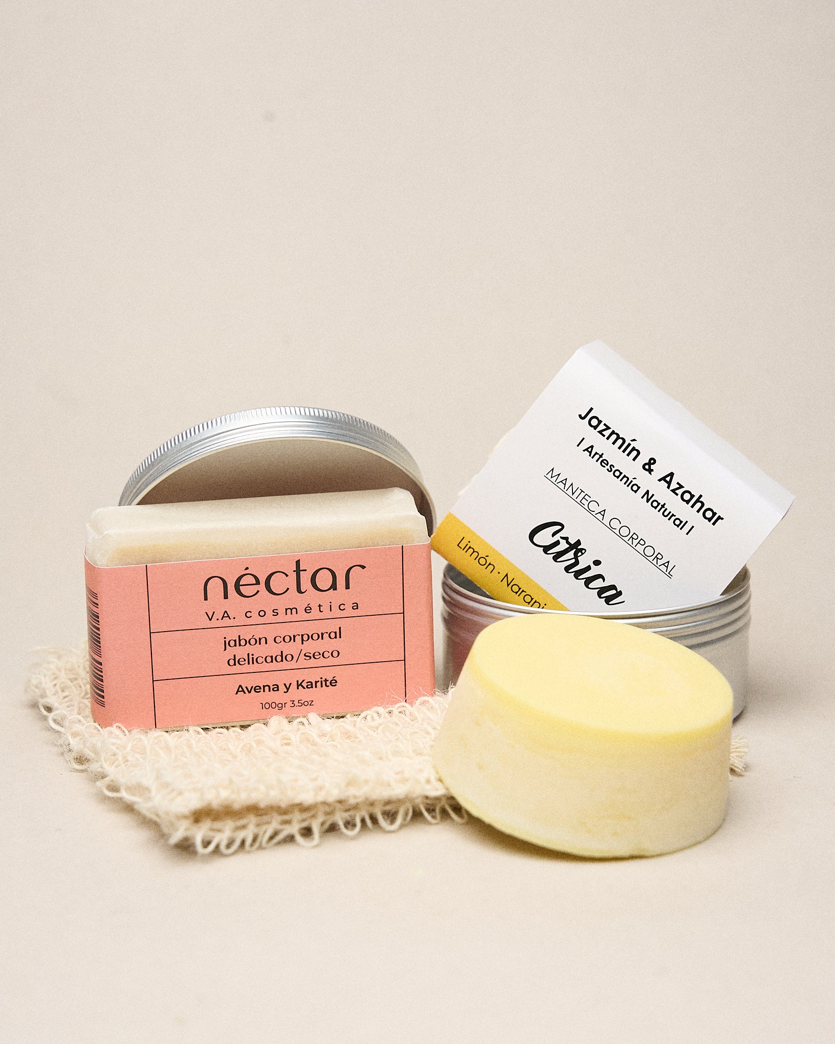 Conjunto Hidratante de Jabón + Manteca corporal + Sisal