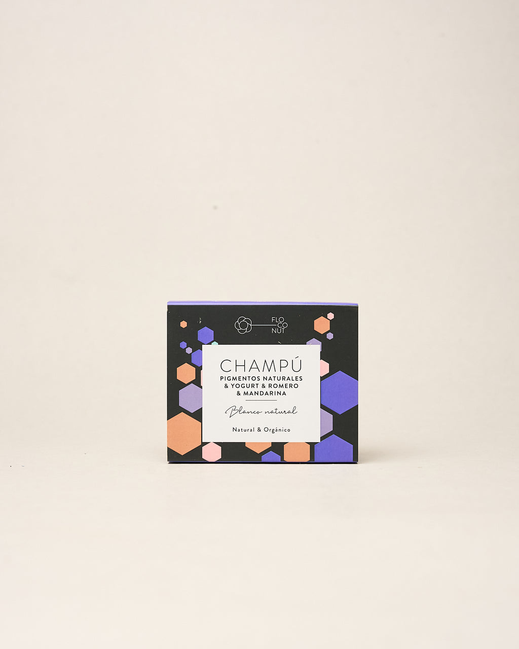 Champú Sólido para cabello blanco y con canas con Yogur, Kaolín y Mandarina