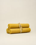 Conjunto de 3 velas de cera de abeja pura hechas a mano  -