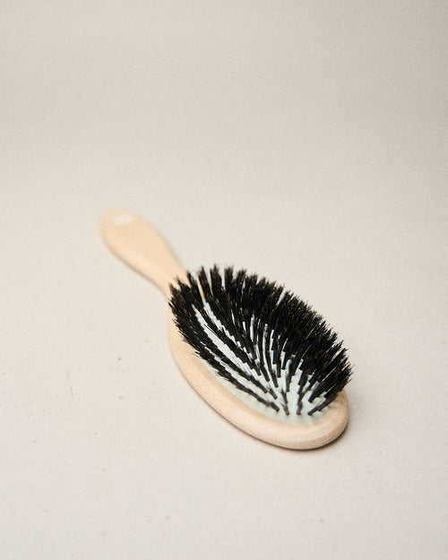 Cepillo de cerdas de jabalí para desenredar, alisar y dar brillo al cabello