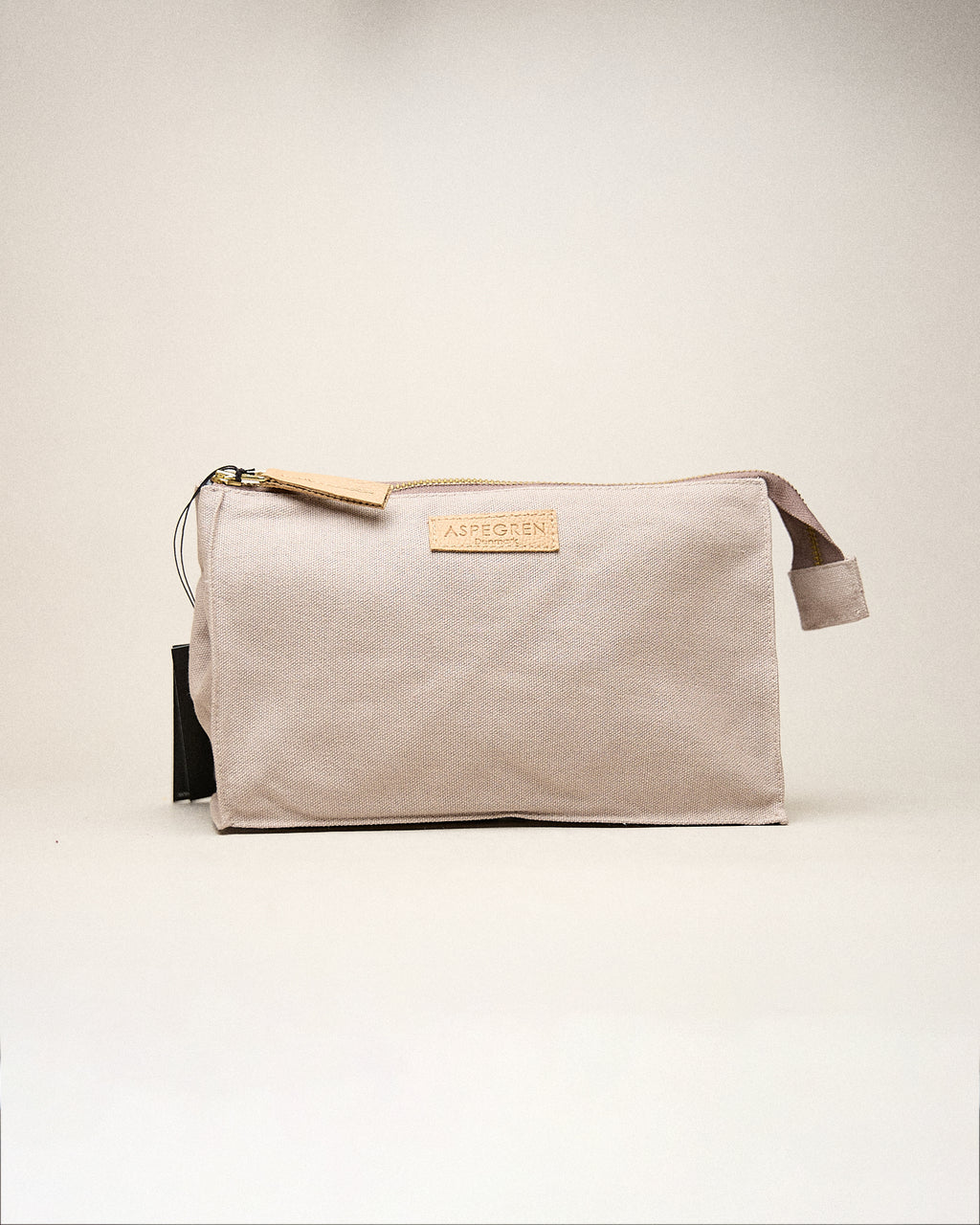 Neceser de algodón orgánico para viaje y uso diario