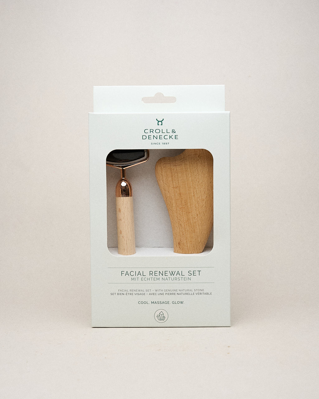 Rodillo de Obsidiana y Gua Sha - Set Renovación Facial