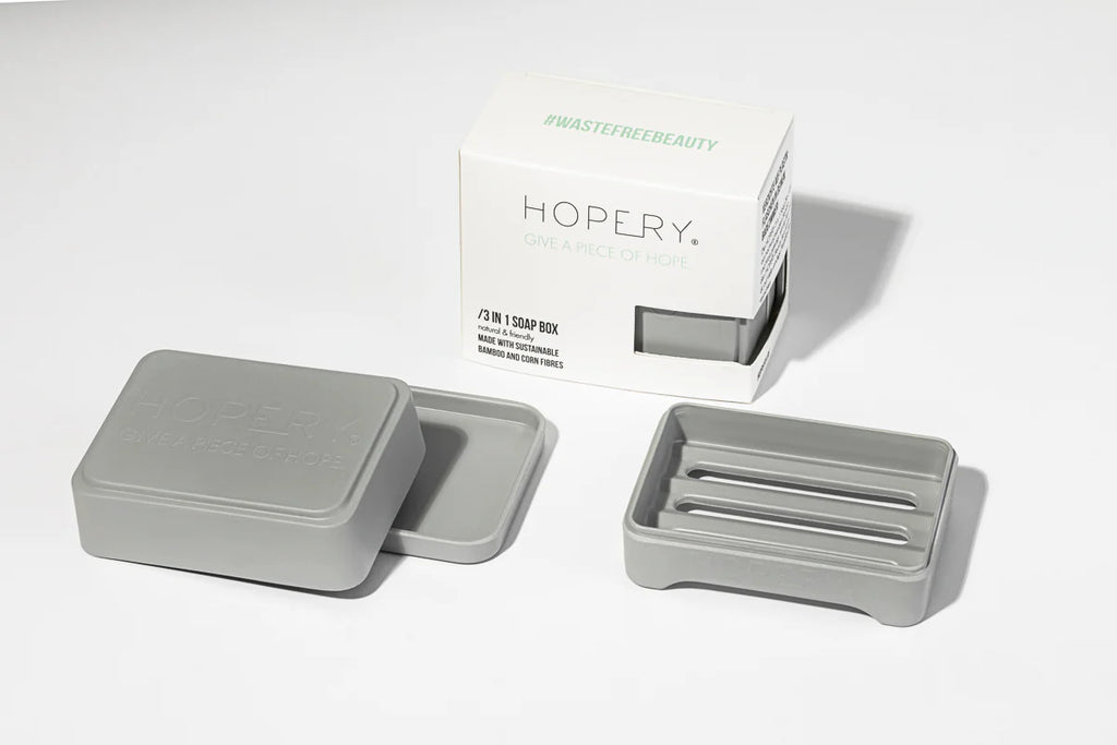 Jabonera hecha con Bambú y Maíz - Hogar y Viajes color Gris | HOPERY