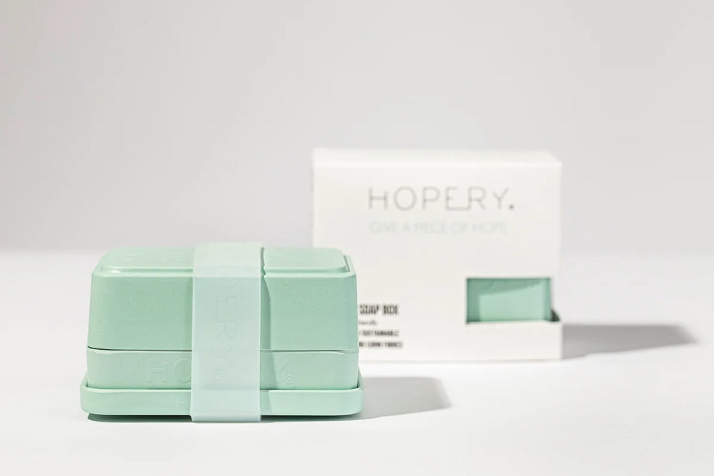 Jabonera hecha con Bambú y Maíz - Hogar y Viajes color Menta