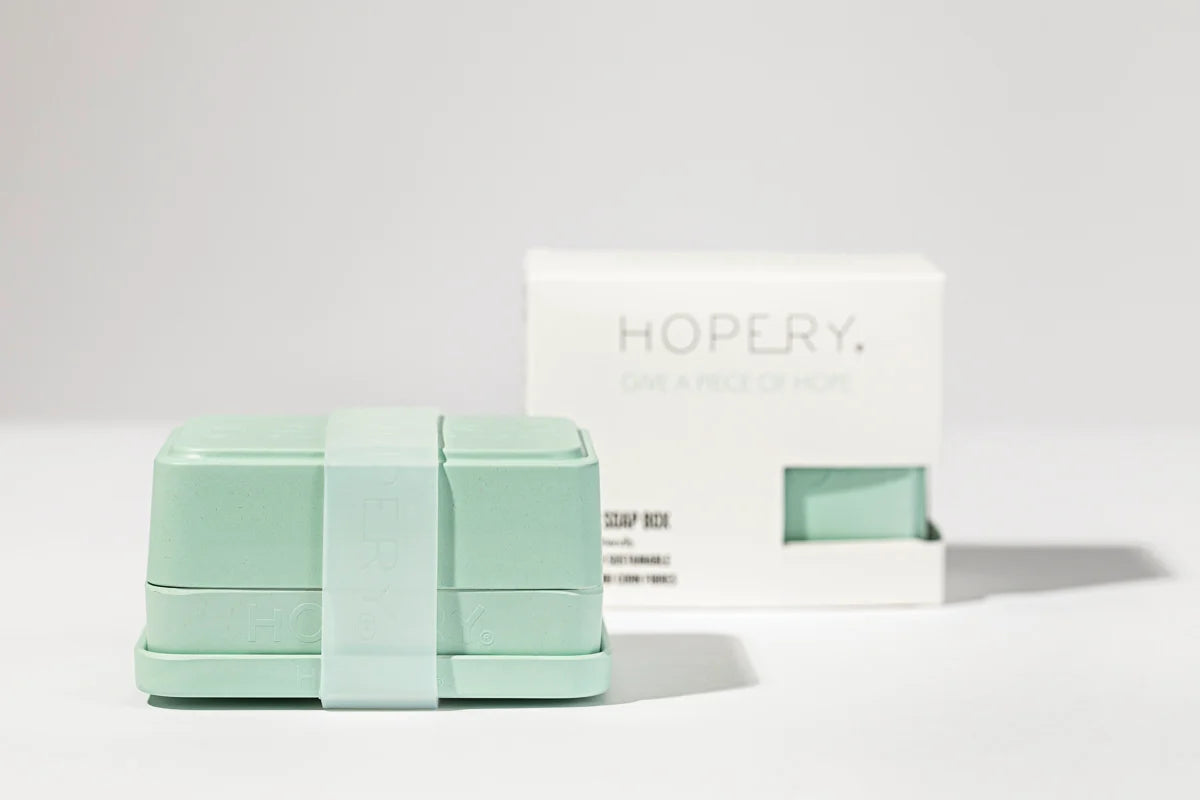Jabonera hecha con Bambú y Maíz - Hogar y Viajes color Menta
