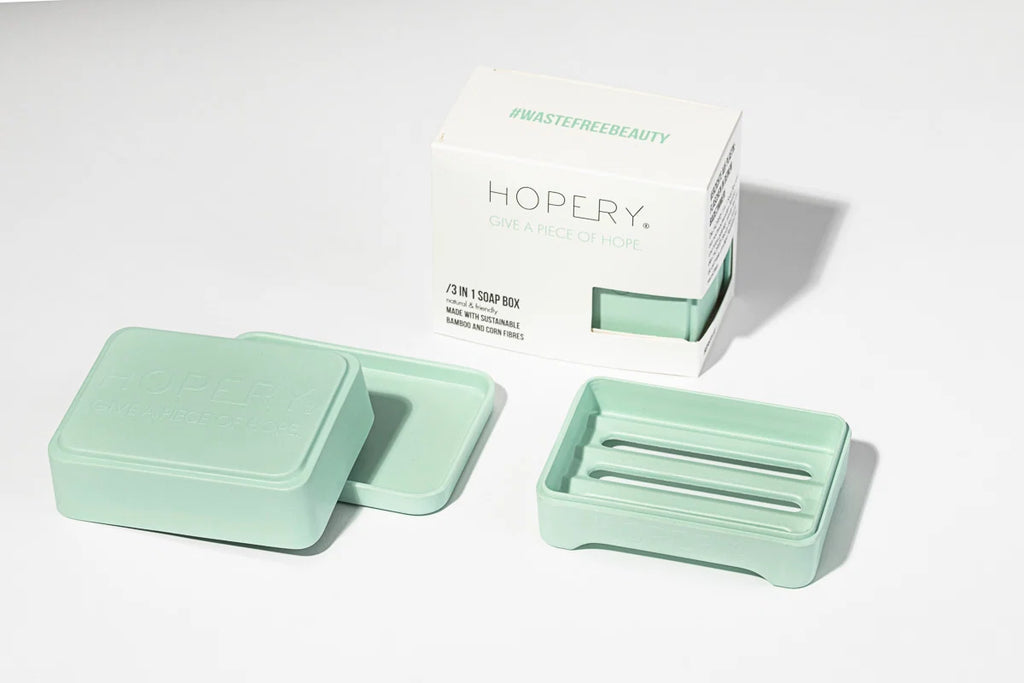 Jabonera hecha con Bambú y Maíz - Hogar y Viajes color Menta