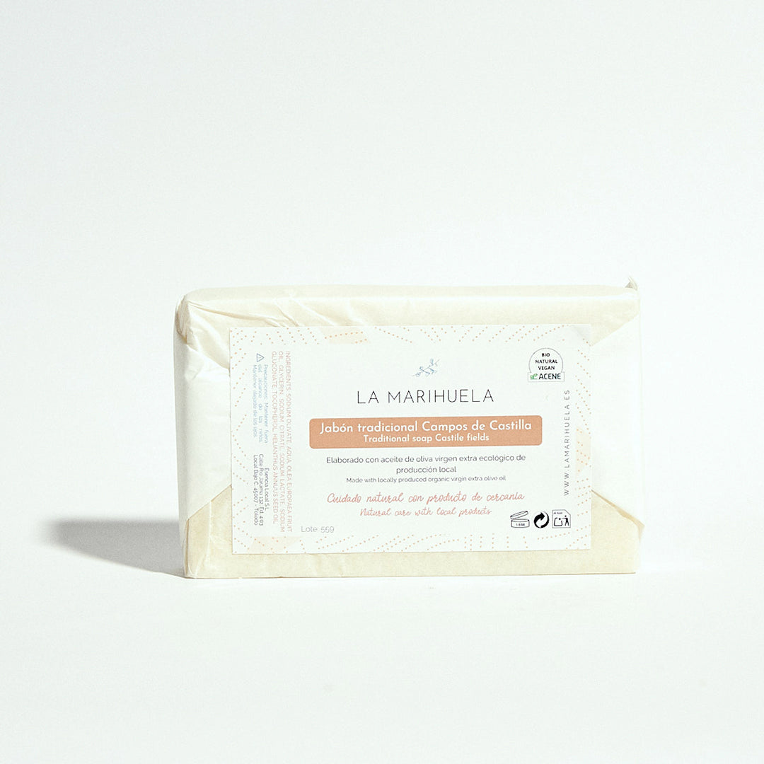 Jabón Corporal de Castilla AOVE ecológico para piel sensible - La Marihuela