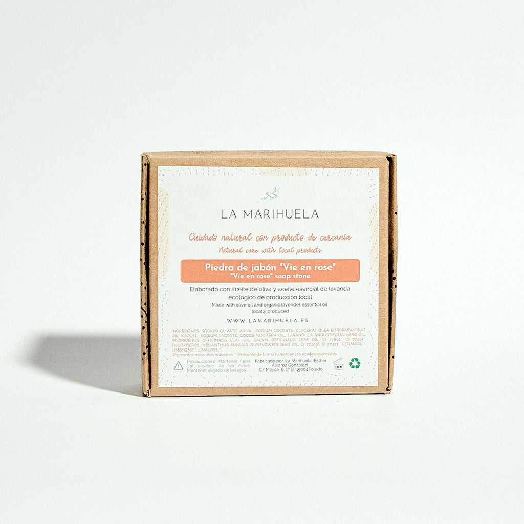 Piedra de Jabón Corporal con Calamina “Vie en Rose” - La Marihuela