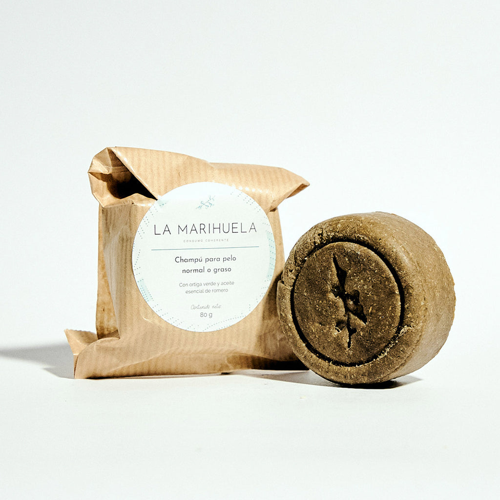Champú Sólido Hidratante de ortiga y romero - La Marihuela