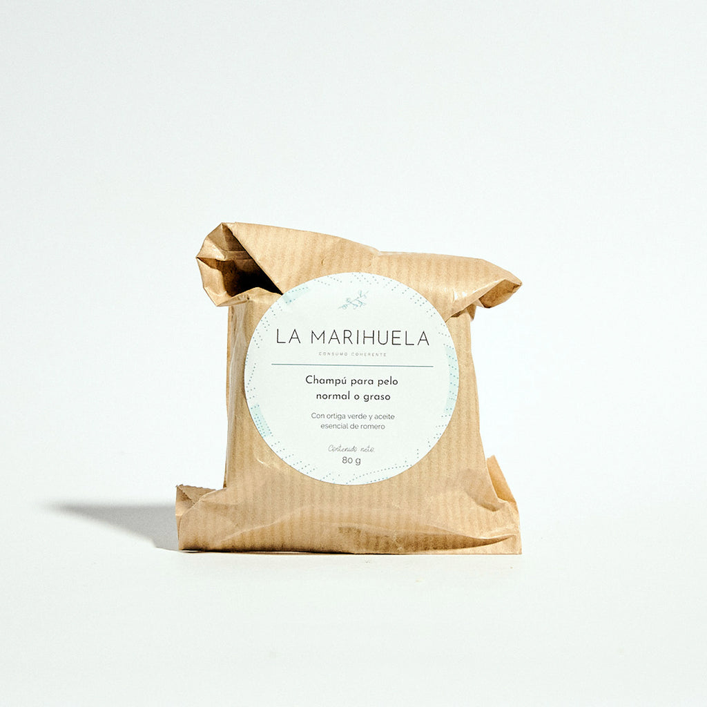 Champú Sólido Hidratante de ortiga y romero - La Marihuela