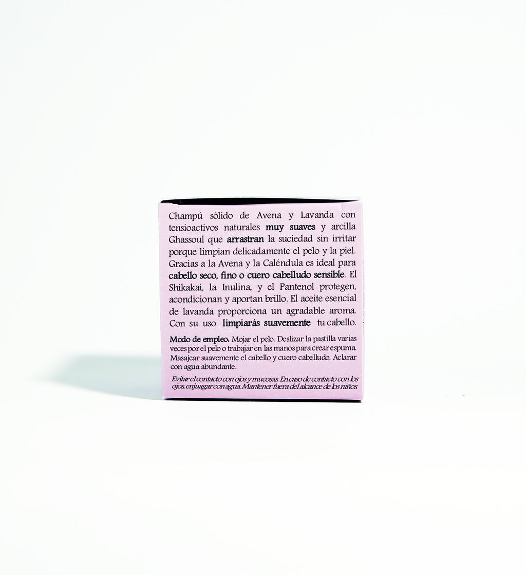 Champú Sólido Cabello Seco de Avena y Lavanda