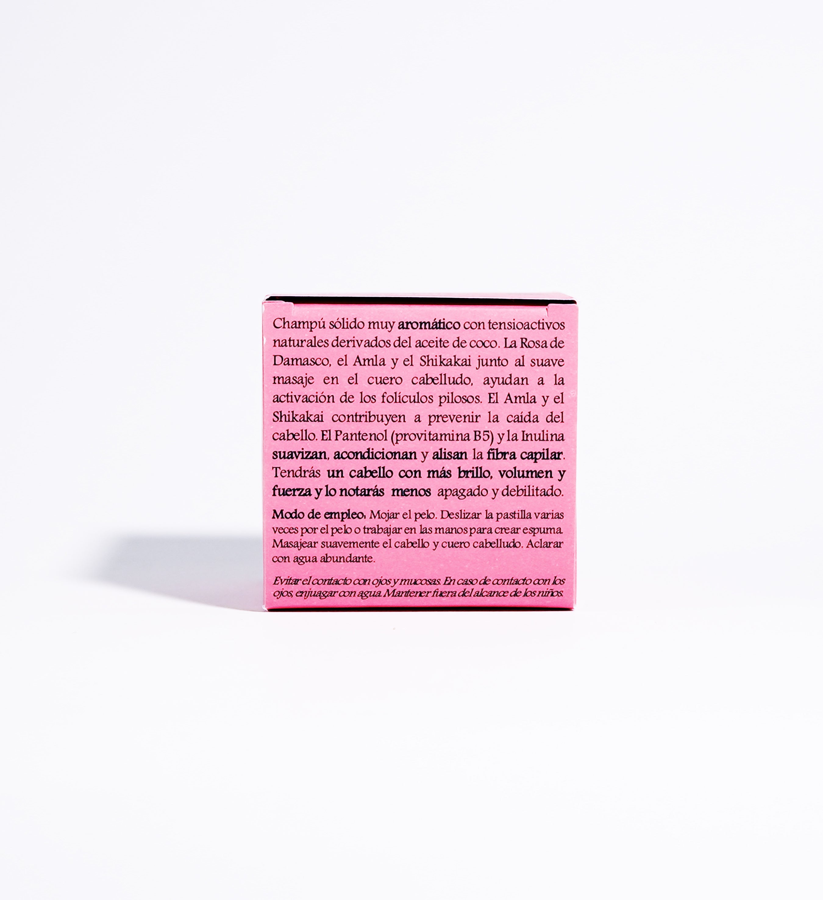 Champú Sólido Volumen Rosa de Damasco