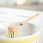 Cepillo Reutilizable de Bambú y Sisal para Lavar Platos con Cabezal Reemplazable