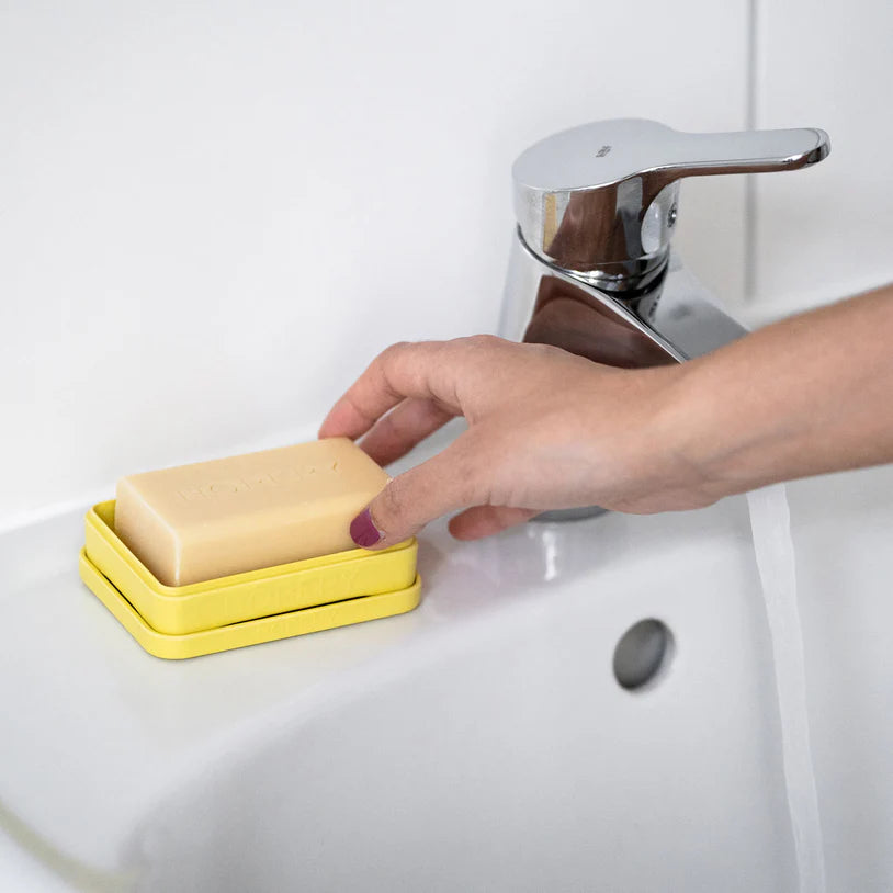 Jabonera hecha con Bambú y Maíz - Hogar y Viajes color Amarillo | HOPERY