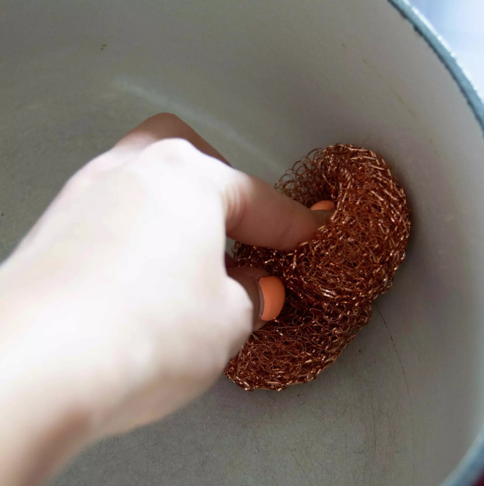 Estropajo de cobre (x2 unidades) para ollas, inox y eliminar óxido